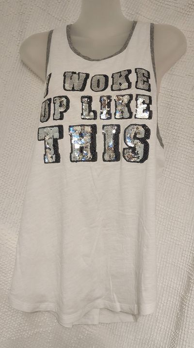 VICTORIA SECRET SPORT TOP White tank Women's - S