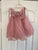 Pink Ruffle Dress Butterfly Back Euro Size 100  3T