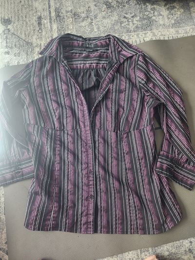 Apt 9 purple striped shirt  Women's - L