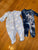 Baby gap & owlivia Lot of 2 long sleeve blue outfits 0-3 Months