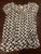 Kensie Girl Black and white blouse short sleeves Junior S - 2