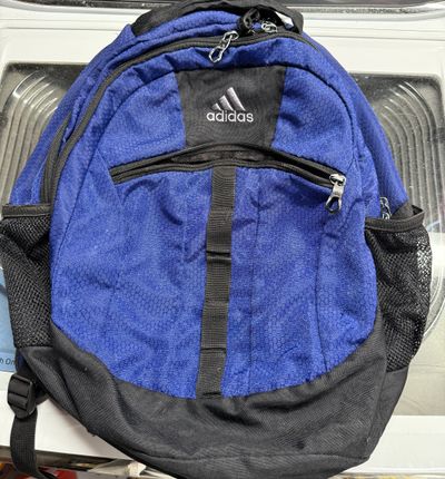 Adidas blue and black bookbag laptop sz
