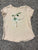 Old navy Cream dancing flower tshirt 5T