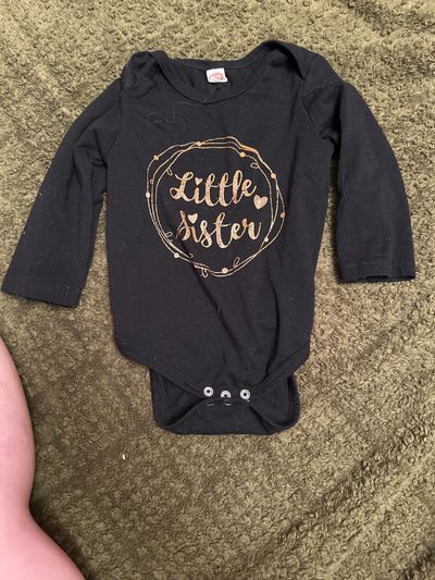 SHEIN Black long sleeve onesie 12-18 Months