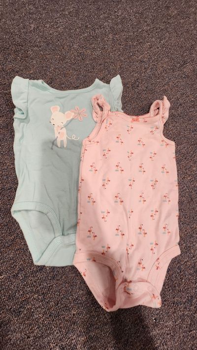 Carter's Summer bodysuits with ruffles 18 Months