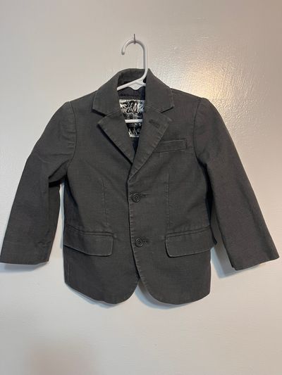 H&M Boys Grey Blazer Jacket 3T