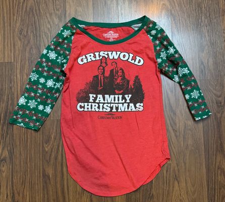 National Lampoons Christmas vacation Green red Women's - M