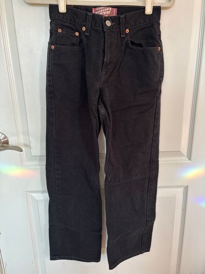 Levis relaxed fit 550 black jeans Size 14R w27 L27 14-16