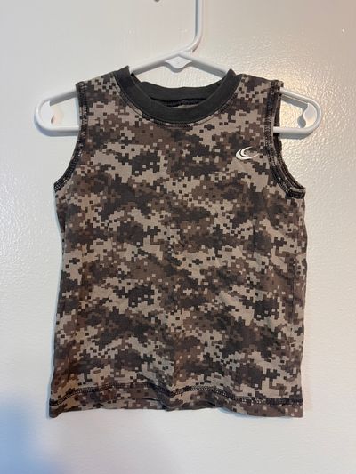 Carters Pixelated Camo Print Tank Top 2T