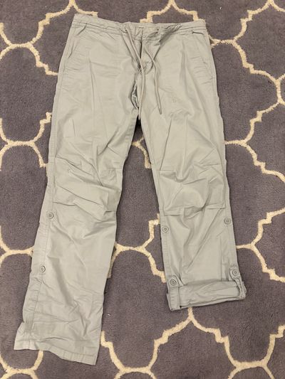 Gap 10 Lt gray zip up and drawstring cargo pants convertible to Capri Women's - S