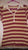 eyeshadow red ans white stripped shirt size large 14-16
