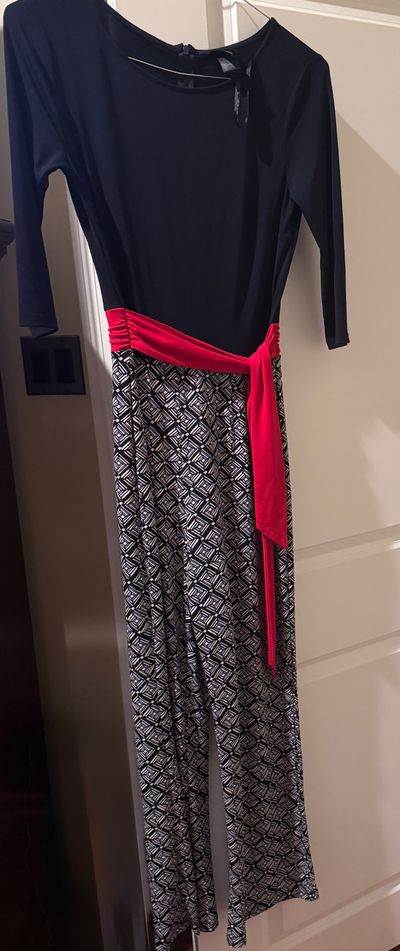 Enfocus one piece red, white, and blue one piece Pants outfit like new condition Women's 6
