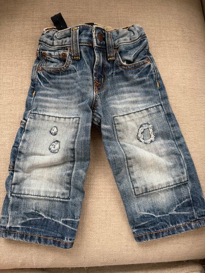 Baby Gap Wide Leg Distressed Jeans  12-18 Months