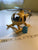 Green Toys Helicopter with rotating propellers and bear pilot
