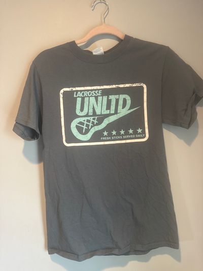 Lacrosse Unlimited S/S cotton shirt W/ lacrosse stick design Men's - S