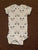 Gerber white with bear faces short sleeve onesie 12 Months