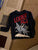Lands end Long sleeve navy boys shirt with wolf print on front 7-8