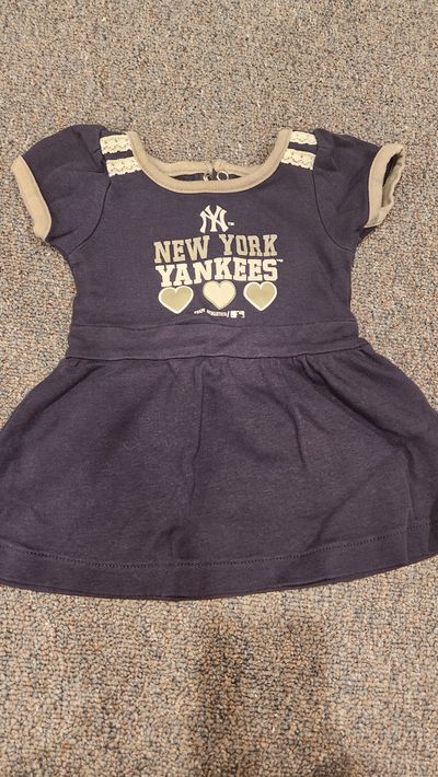 Team Atletics Yankees summer dress 12 Months
