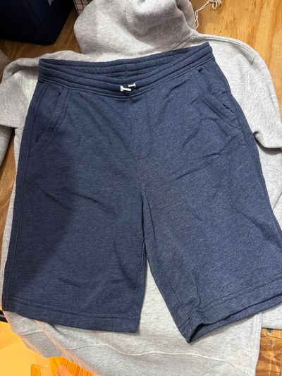 Old Navy Blue Drawstring Fleece Shorts With pockets 14-16