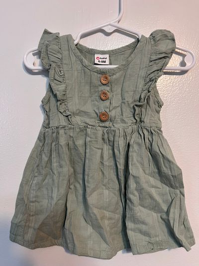 PatPat Sage Green Summer Dress 6-9 Months