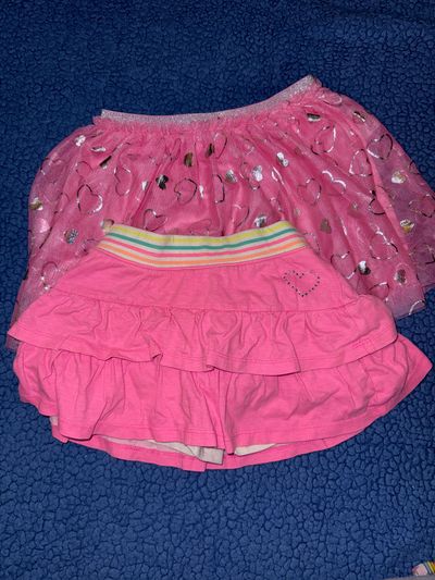 Jumping Beans and Sanrio Lot of 2 pink skirts - rhinestone is a skort 3T