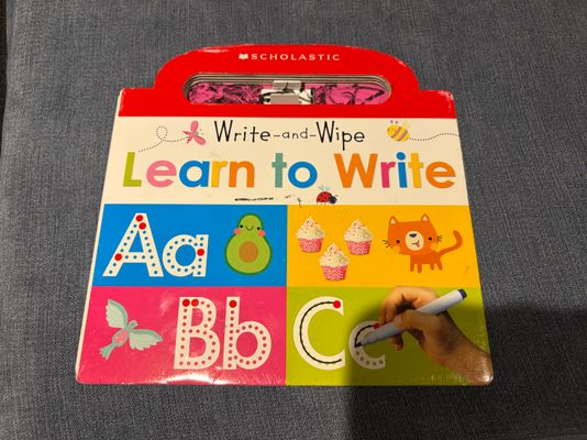 Learn to write book write and wipe away