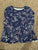 Carters Long sleeve floral shirt 7-8