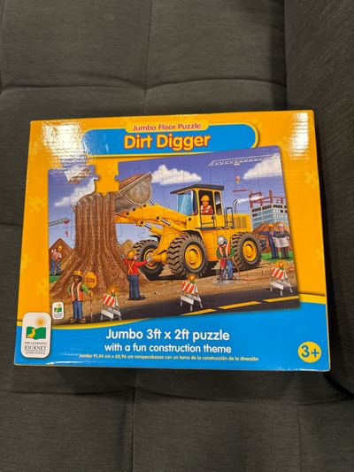 The learning journey Jumbo floor puzzle dirt digger