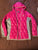 Gerry 8 Bright pink and gray hooded down puffer good for layering 14-16