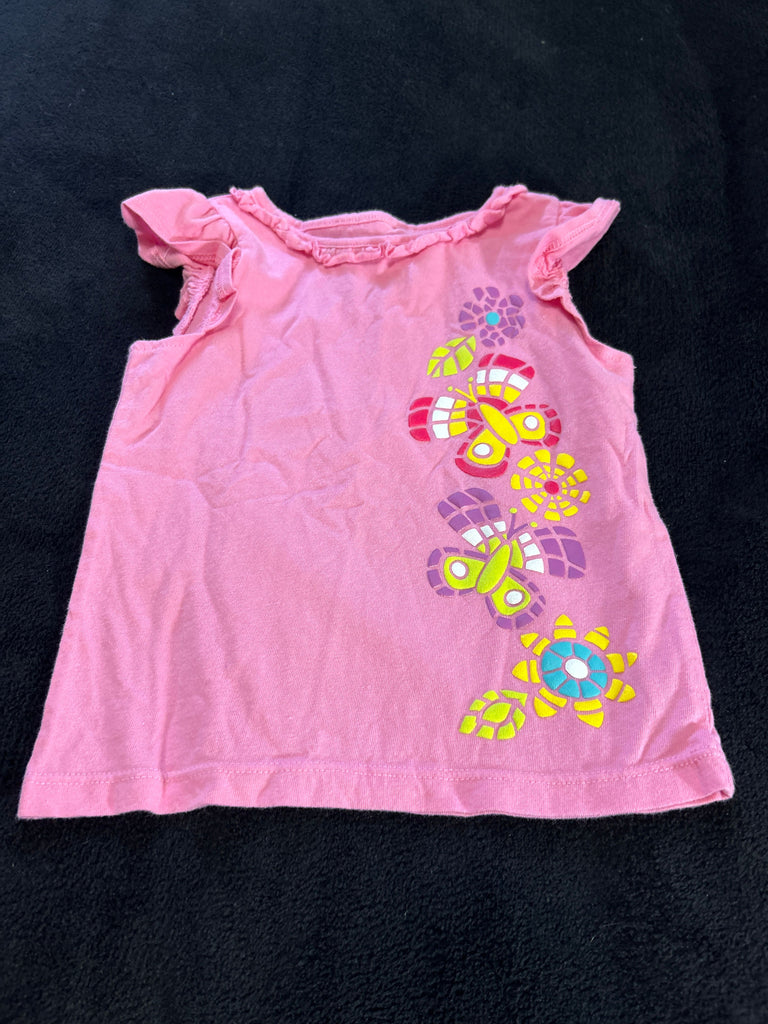 Circo Pink tank top with butterfly decoration 3T