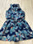 My Michele girls Blue floral Shorts jumper 7-8
