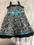 Youngland Zebra print sundress with blue satin bow 6T/6