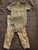 Carters 24 month 2 piece set camo pant and short sleeve onesie top 18-24 Months