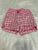 Cherokee Pink and white Check shorts 12 Months