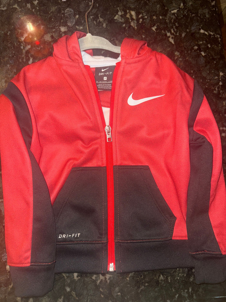 Nike Nike 2T Red and black zip up 2T