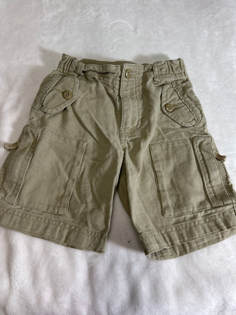 Baby gap Beige canvas shorts adjustable waist 3T