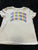 Abercrombie kids White Abercrombie shirt, rainbow, iridescent decal 5T/5