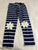 Gymboree Blue striped leggings with Daisy accents 3T