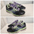 OASIS SNEAKERS BLACK/PURPLE/GREEN 7-1/2 (Adult)