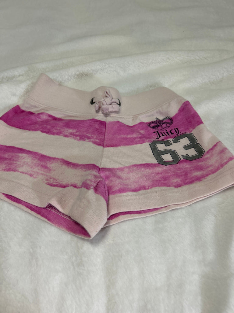 Juicy couture Two-tone pink shorts with juicy logo 3T
