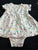 Carters Gray onesie with skirt and Flowers 6-9 Months
