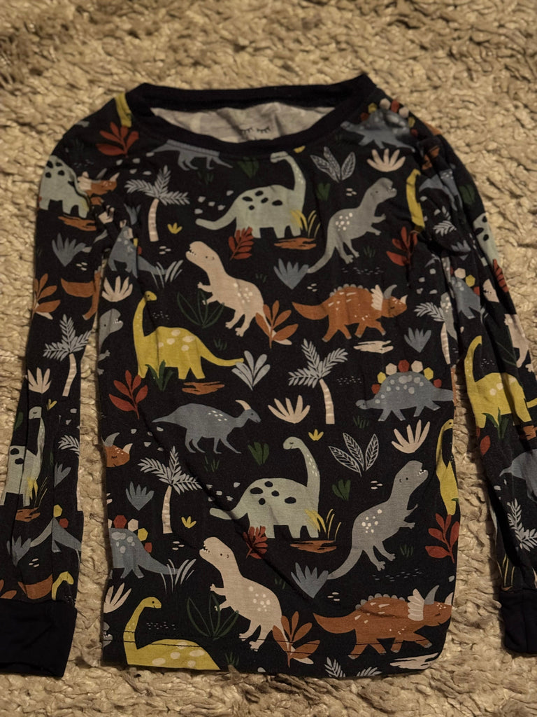 Little Sleepies Dinosaur pajama set, like new 3T