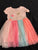 Carters kids Pink unicorn top dress with multicolor fishnet 6T/6