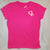 Children's place Pink short sleeve w peace heart 7-8