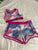 Eddie Bauer Hot pink two-piece with reversible top Small (6-8)