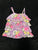 Cherokee Purple floral ruffled spaghetti strap top 6T/6