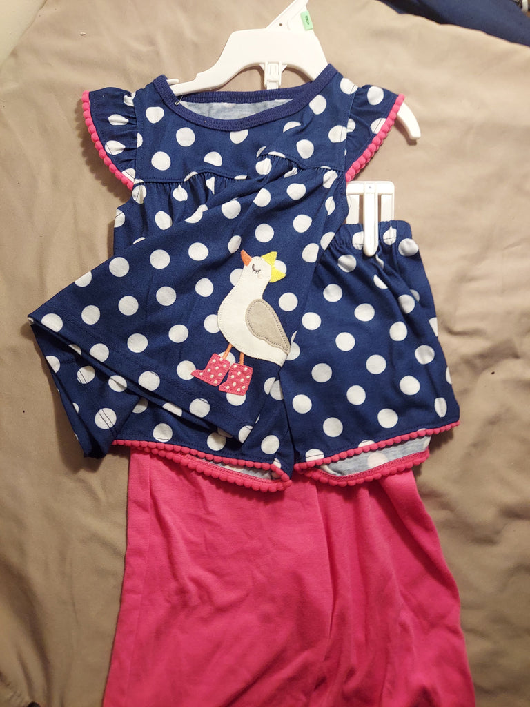Carters 3 piece pj set Shorts, pants and short sleeve 18-24 Months