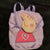 Peppa pig Peppa pig purple back pack w drawstring  approximately 11 inches