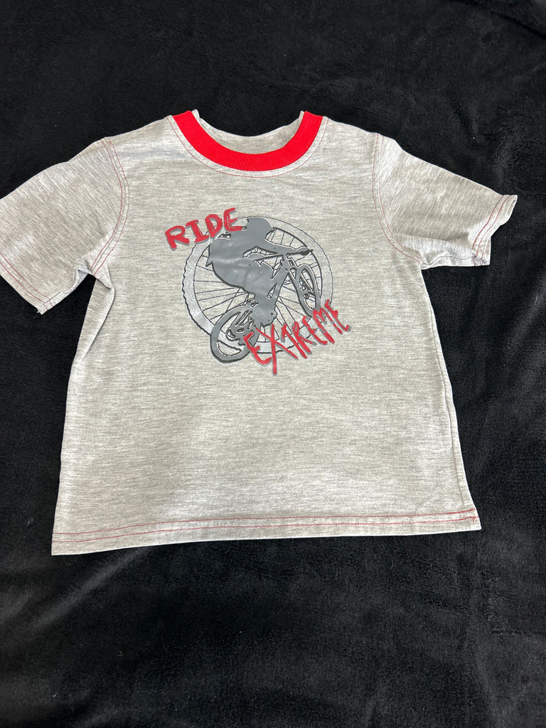 Ride extreme Gray biker t 5T/5