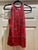 Wallflower Size M Red tank top with blue flowers Junior M - 5